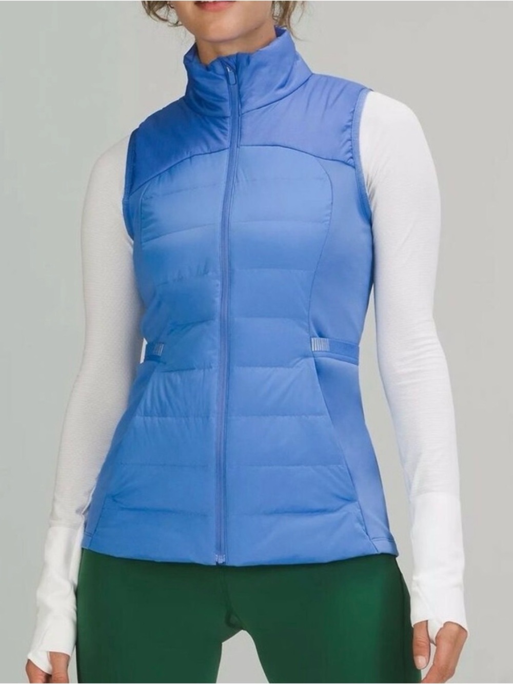 Lululemon Down for it All Vest Size 8 in Blue Nile EUC only worn a couple times